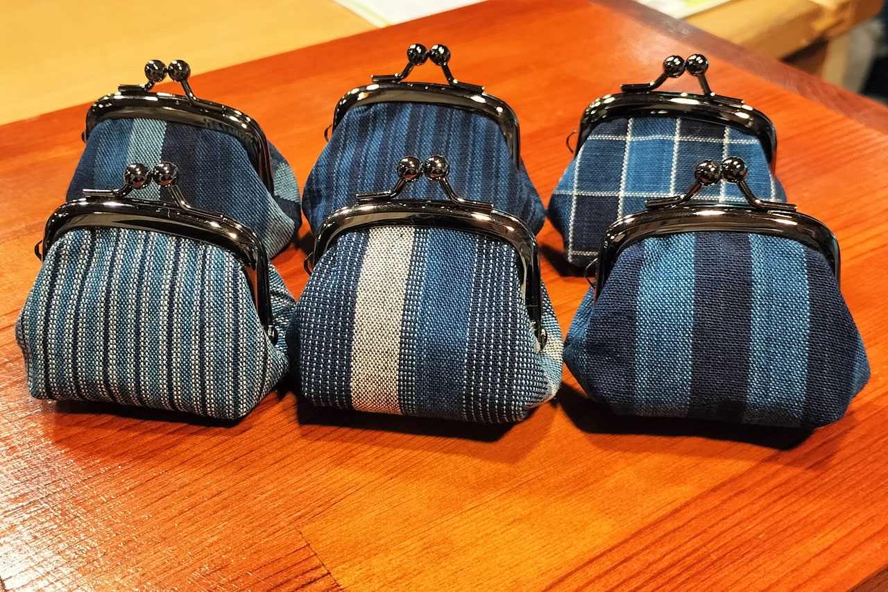 松阪木綿 マチありがま口（小） | 工芸品・アクセサリー・玩具