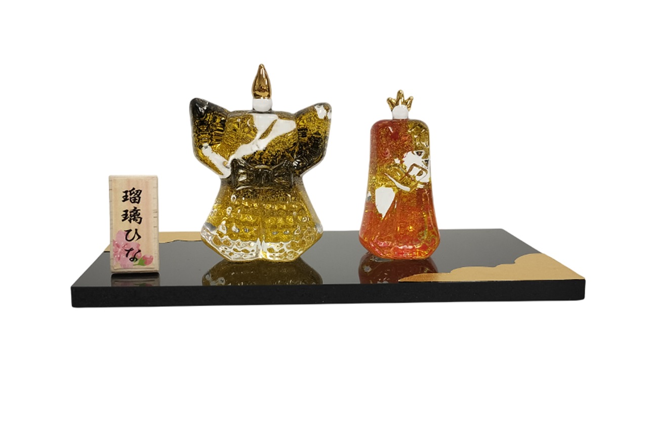 クリスタル瑠璃立雛 | 工芸品・アクセサリー・玩具 | おかげ横丁公式