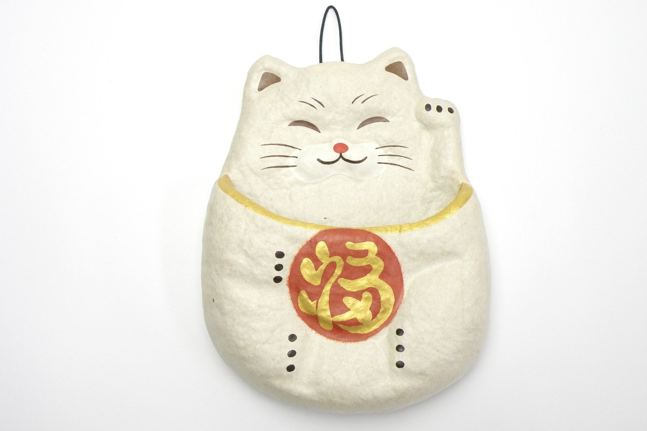 招き猫本舗 招き猫 Lサイズ｜純金製ガラスケース : HIKARI GALLERYヤフー店