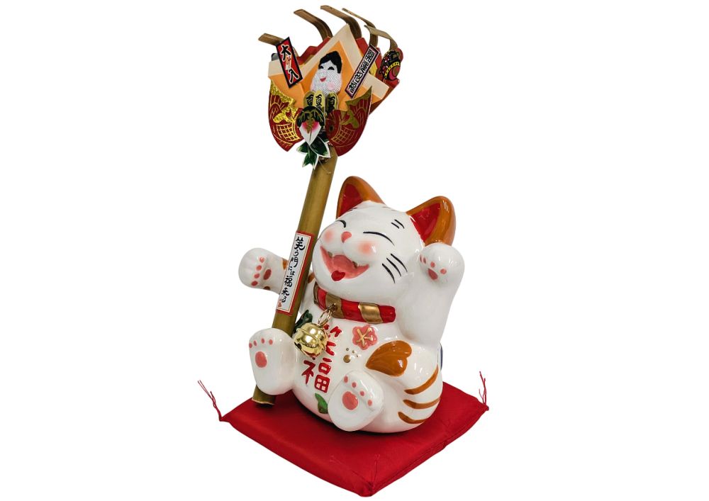 白雲笑助（小）白（開運厄除） | おかげ横丁の縁起物,招き猫