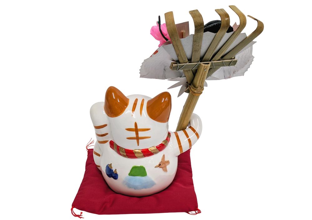 白雲笑助（中）白（開運厄除） | おかげ横丁の縁起物,招き猫 | おかげ