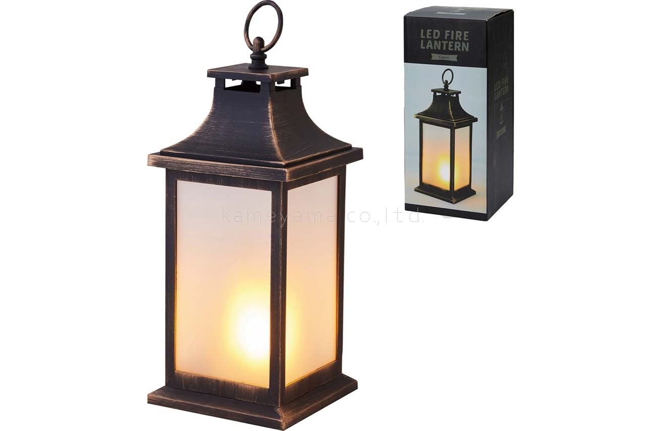 LEDランタン　メタルブラック Amazon | ソーラーランタン メタル 和風 揺れる炎 ソーラー