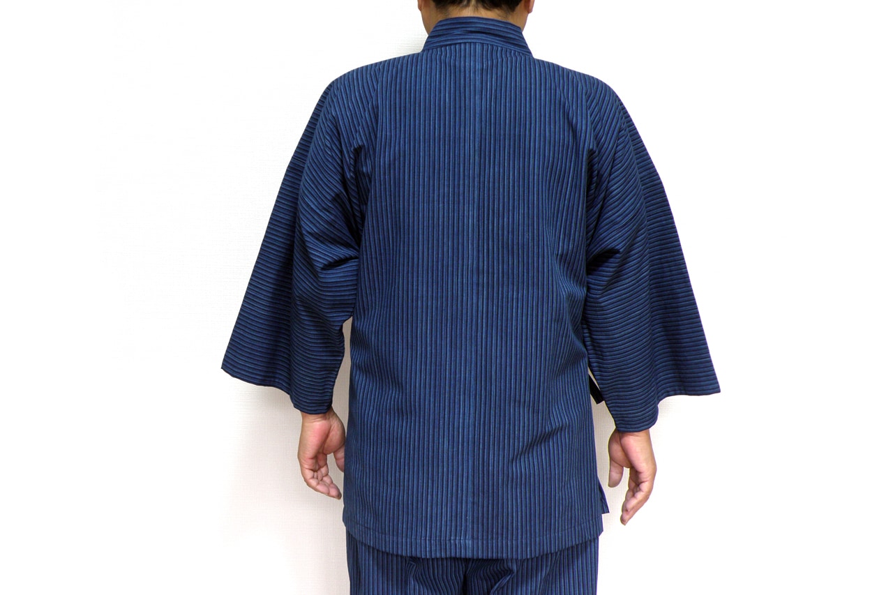 松阪木綿 作務衣（正藍） LL | すべての商品 | おかげ横丁公式