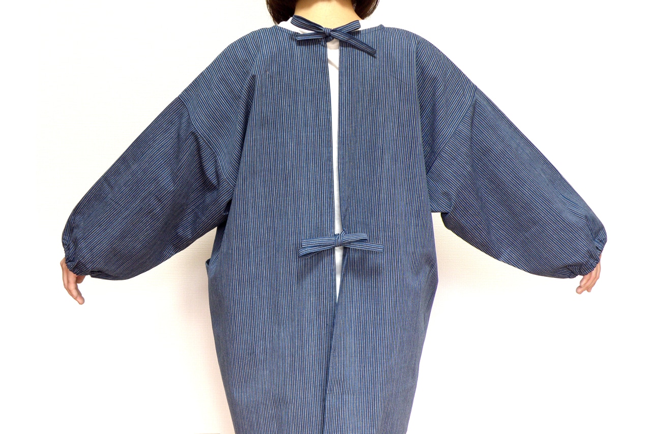 松阪木綿 割ぽう着（後ろ紐） | すべての商品 | おかげ横丁公式