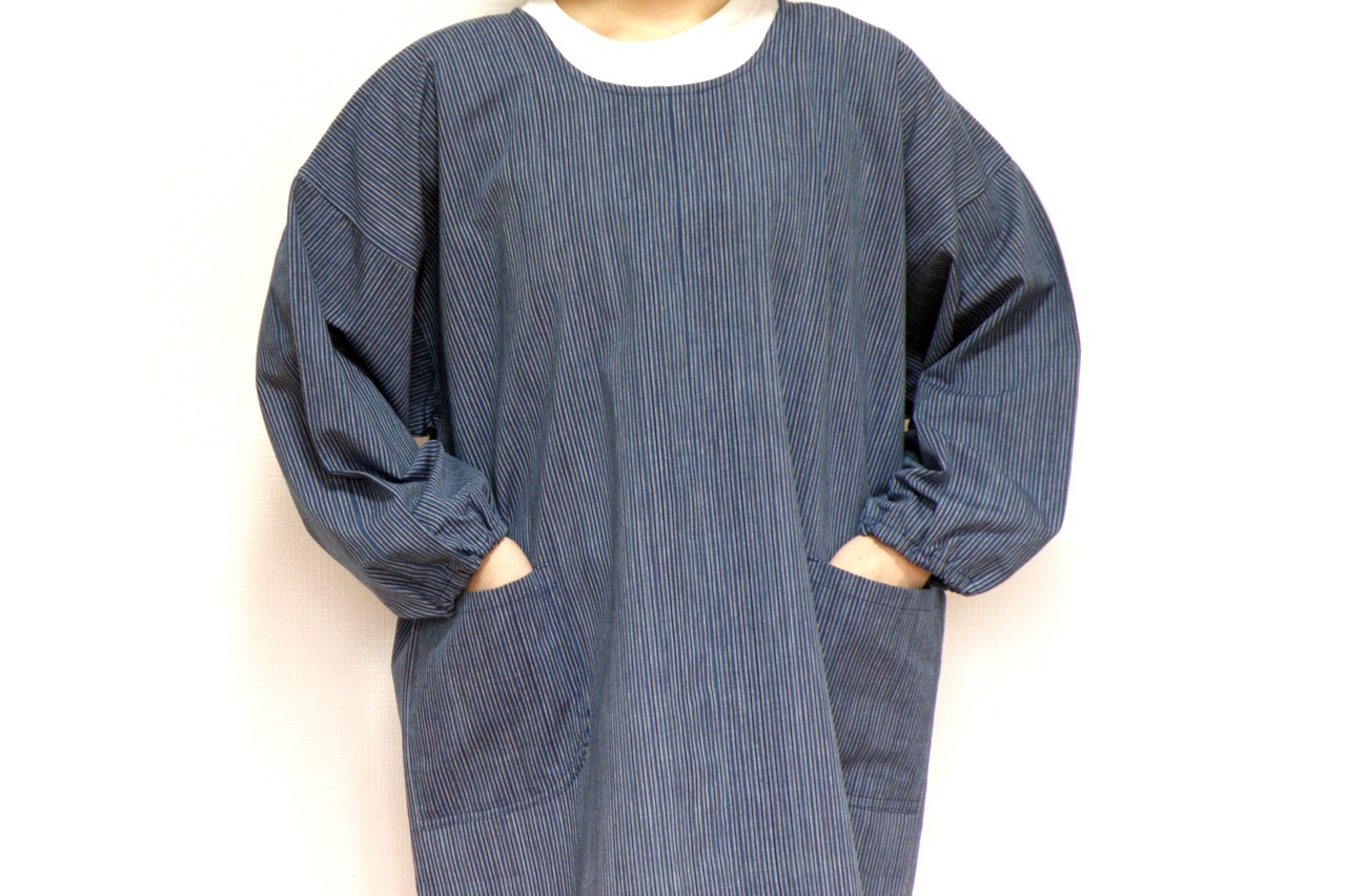 松阪木綿 割ぽう着（後ろ紐） | すべての商品 | おかげ横丁公式