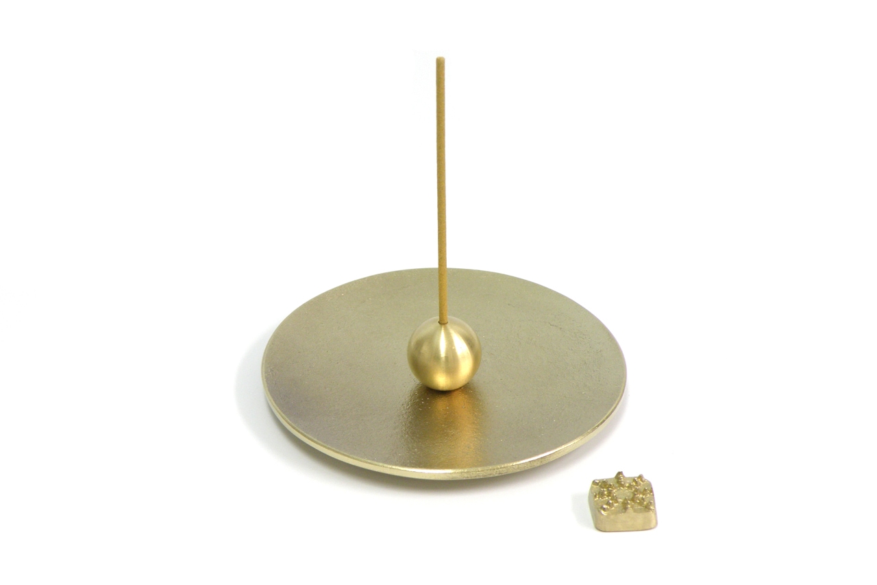 香の器セット －丸－真鍮 | お香・キャンドル・香り袋,お香 | おかげ