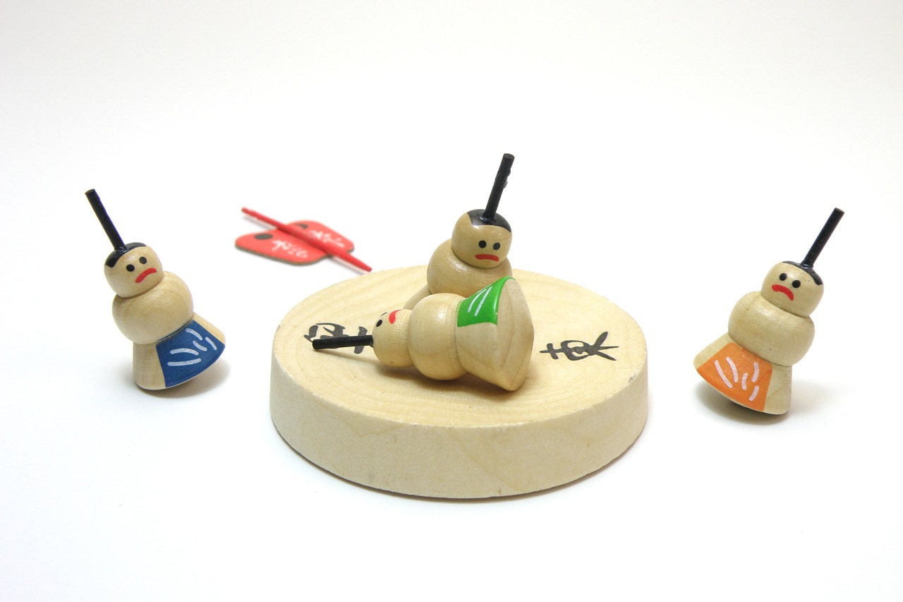 力士こま（土俵付き） | 工芸品・アクセサリー・玩具,玩具 | おかげ