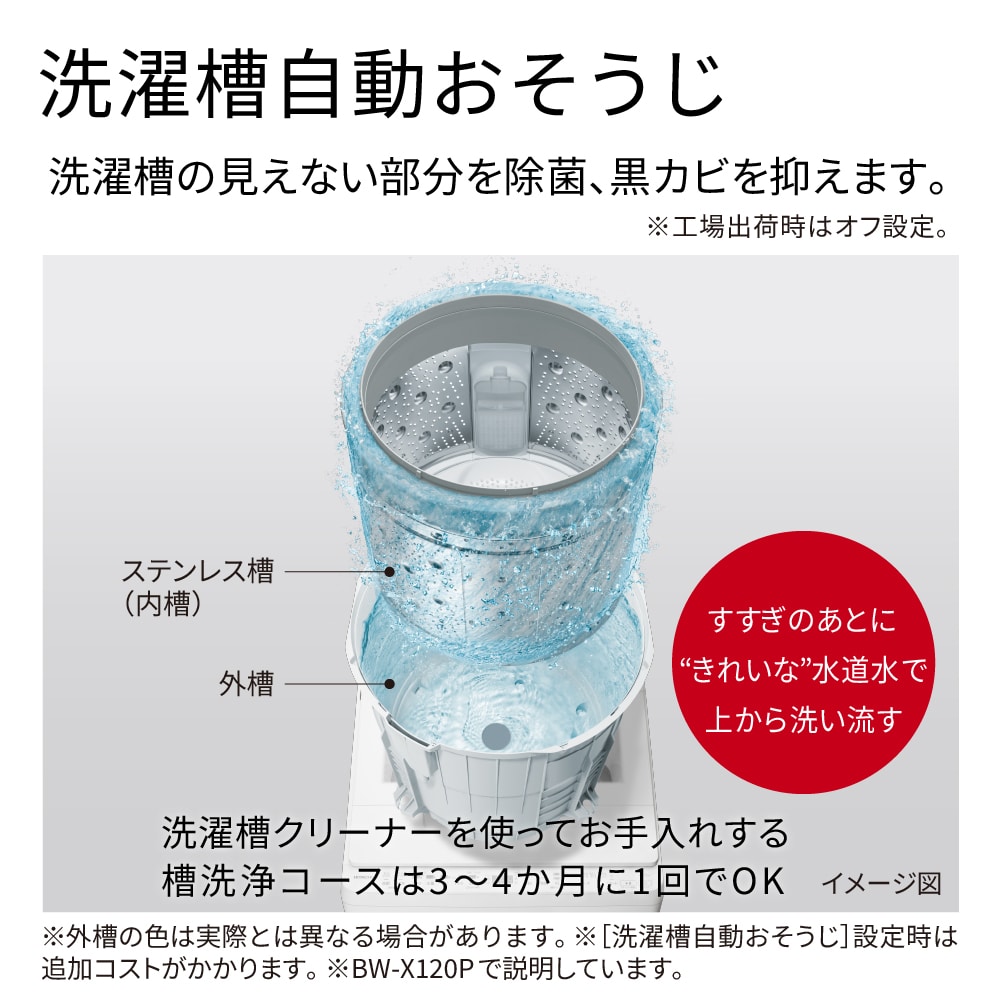 【5年延長保証付き】日立 HITACHI 全自動洗濯機 ビートウォッシュ 10kg BWV100PW BW-V100P W ホワイト 衣類長もち高濃度洗浄 新品 設置 リサイクル回収 発送のみが選べる!
