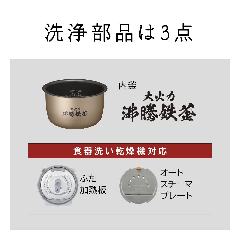 日立 RZ-Z100JM C IH炊飯器 絹成 5.5合炊き 圧力&スチーム ふっくら御膳 RZZ100JMC 送料無料 新品