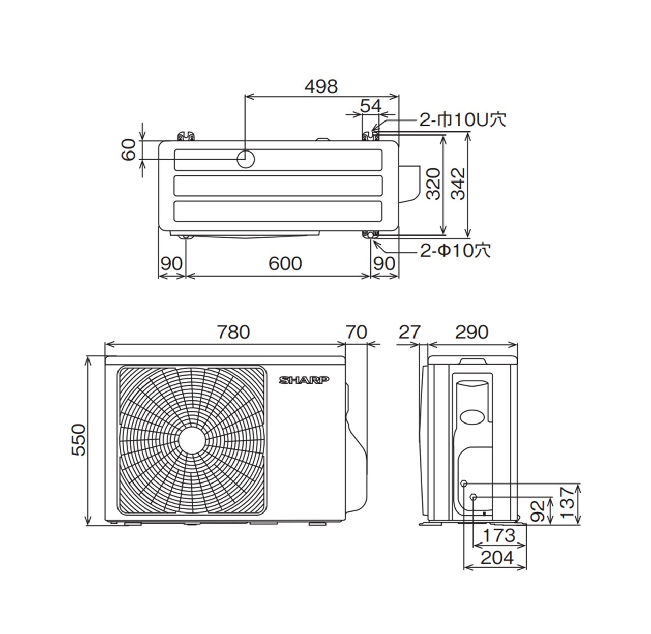 エアコン 10畳 シャープ SHARP 2025年モデル AC-28TFC プラズマクラスター 新品 発送のみ 離島不可