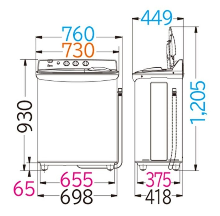 日立 HITACHI 発送のみ 2槽式洗濯機 5.5kg PS‐55AS2‐W PS55AS2W ホワイト 青空 つけおきタイマー お知らせブザー 洗濯 脱水 送料無料 離島不可