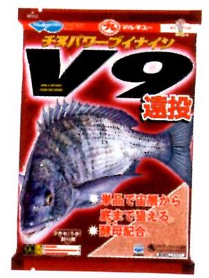 釣り餌】【マルキュー】チヌパワーV9遠投 1.5k入り | 釣りエサ,集魚材