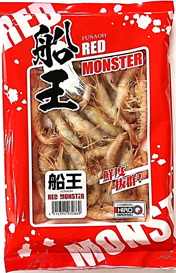 ヒロキュー 船王 レッドモンスター テンヤ釣り用冷凍海えび ≪大サイズ