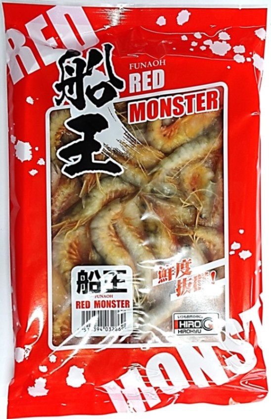 ヒロキュー 船王 レッドモンスター テンヤ釣り用冷凍海えび ≪大サイズ