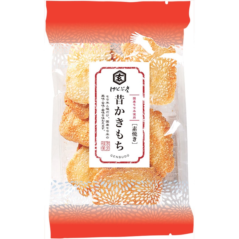 昔かきもち(素焼き) 〔平袋〕 63g | 平袋おかき,素焼き | おかき