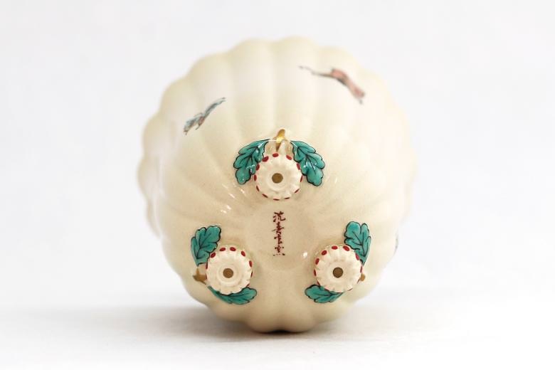 白薩摩菊脚フリーカップ　沈壽官窯 菊脚フリーカップ(菊) [キクアシフリーカップ (キク) ]｜沈壽官