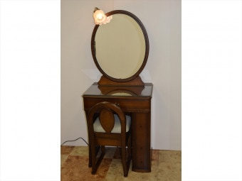 【KY-SA25】オールハンドメイド化粧台 大川家具職人の技  焦げ茶 筑後市 KY-SA25】オールハンドメイド化粧台 大川家具職人の技 焦げ茶