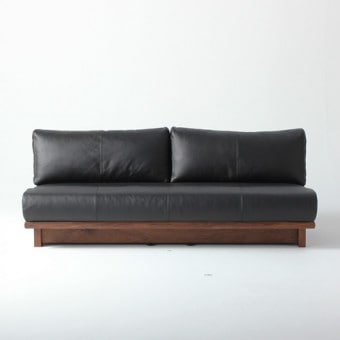 引き取りのみ！ キャメルオレンジ 大川家具 革ソファ ソファ｜大川木工