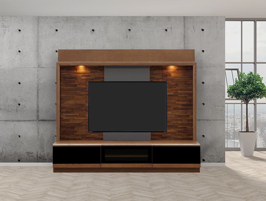 LO 幅180cm TV 壁面テレビ台 テレビボード 壁面収納 無垢 高級感