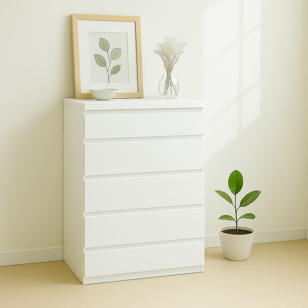 薄型チェスト | 完成品 日本製 幅60cm 奥行30cm 高さ97cm 60cm 5