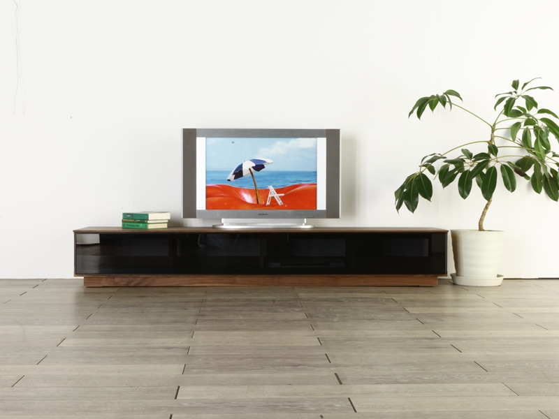 ソフィア 200 テレビボード ウォールナット ブラックフレーム