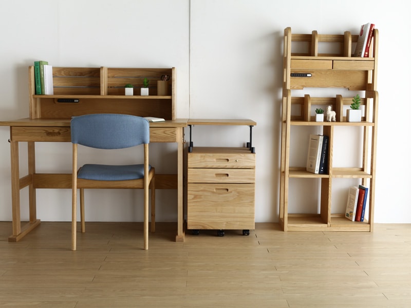 ファイン110 デスクセット ブラックアッシュ | 店舗,有限会社 野中木工