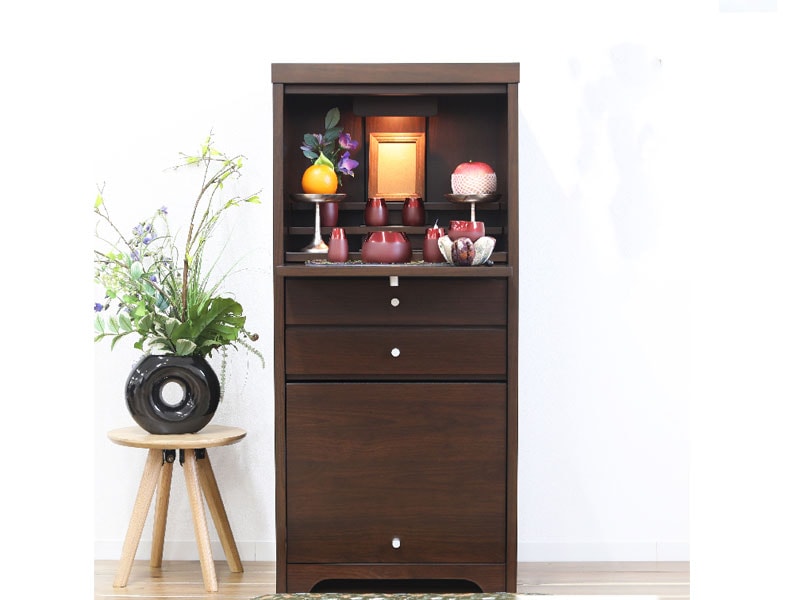 家具調仏壇32-11号<br> LED照明付スリムタイプ | 店舗,お仏壇の