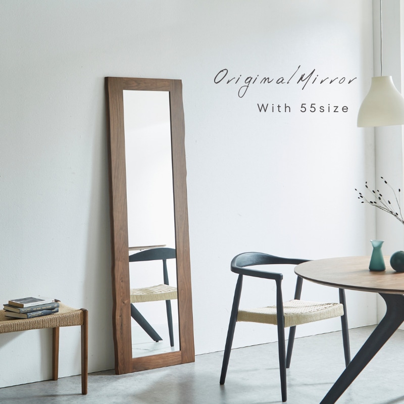 鏡 姿見 オリジナル : 回転式全身鏡 姿見鏡 木製 多機能 360度回転 スタンドミラー 全身 ミラー 収納付ミラー 幅40&frasl;50 組み立て簡単  Original Wood 40x40x168cm-Without Wheels : ホーム＆キッチン