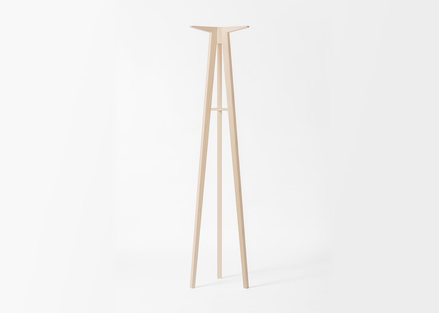 スペースエイジ　コート　ラック 大川家具 コートラック 高さ160cm ホワイトアッシュ 無垢材 3本脚