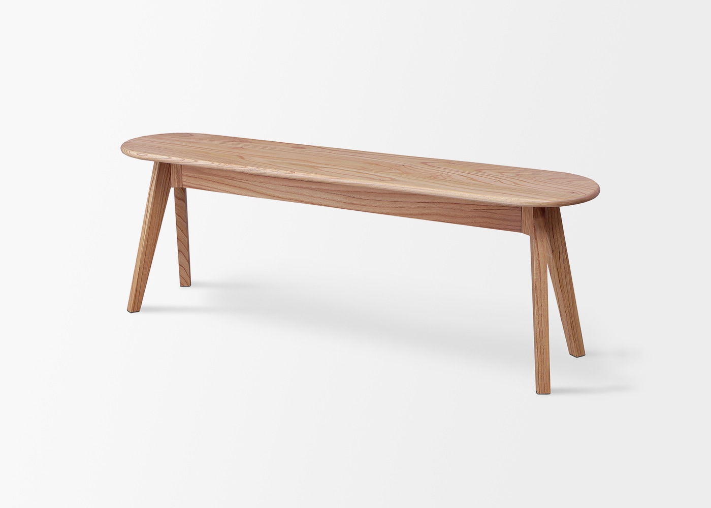 大川家具 ベンチ 高さ45cm センダン 無垢材 4本脚 ナチュラル 北欧