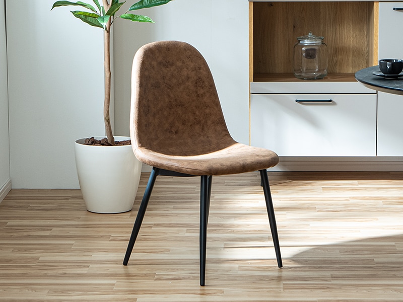 GMFH203○大川家具 ダイニングチェア 4脚セット ファブリック