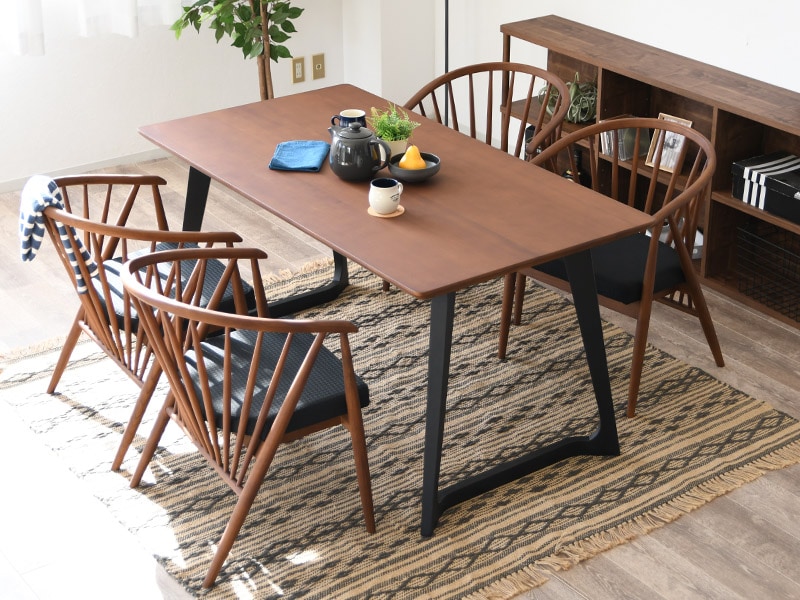 大塚家具　ダイニングテーブルセット　イス×4　ブラウン 大塚家具 4人掛けダイニングセット テーブル イス ブラウン 4人掛け