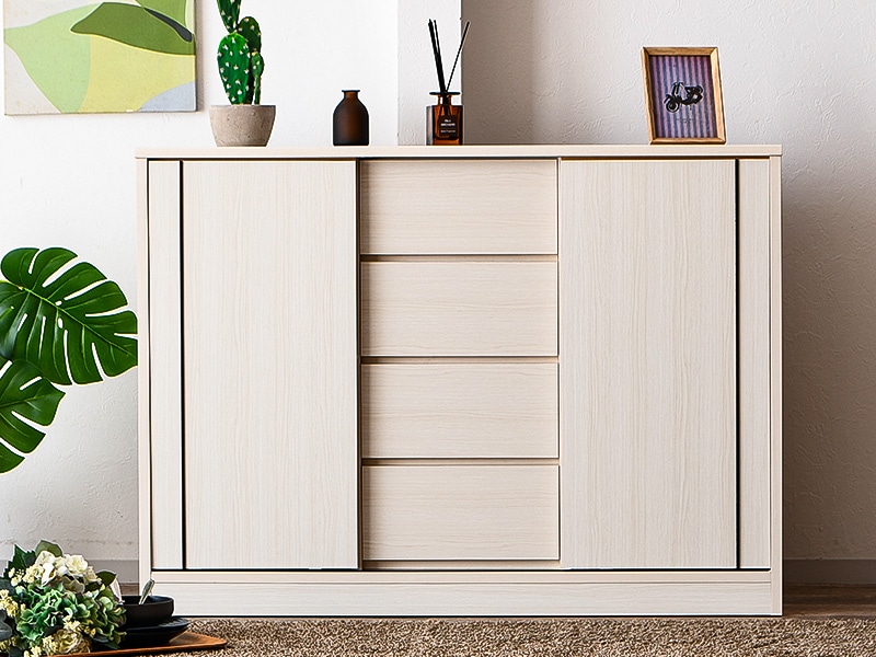 サイドボード カウンタースタイリッシュ★収納飾り棚 日本製希少 高級家具美品！ カウンター下収納 おしゃれ 奥浅 薄型 収納棚 ダイニング