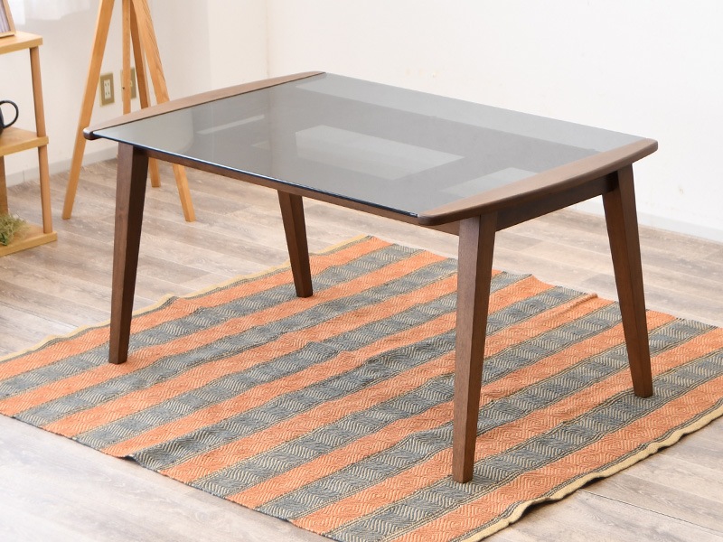 �����˥󥰥ơ��֥� ���饹�ơ��֥� ���饹 �֥�å� 140cm ���饹 4�ͳݤ� ����ơ��֥� ���� ���Ǻ� ��61251��