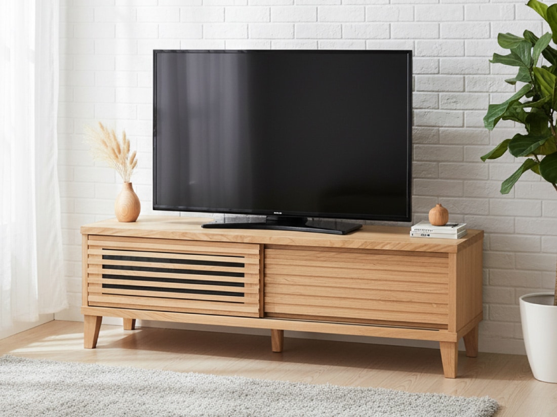 テレビ台 北欧式天然木 廃盤 120幅オーク・180幅オーク：9月下旬頃入荷予定）テレビ台