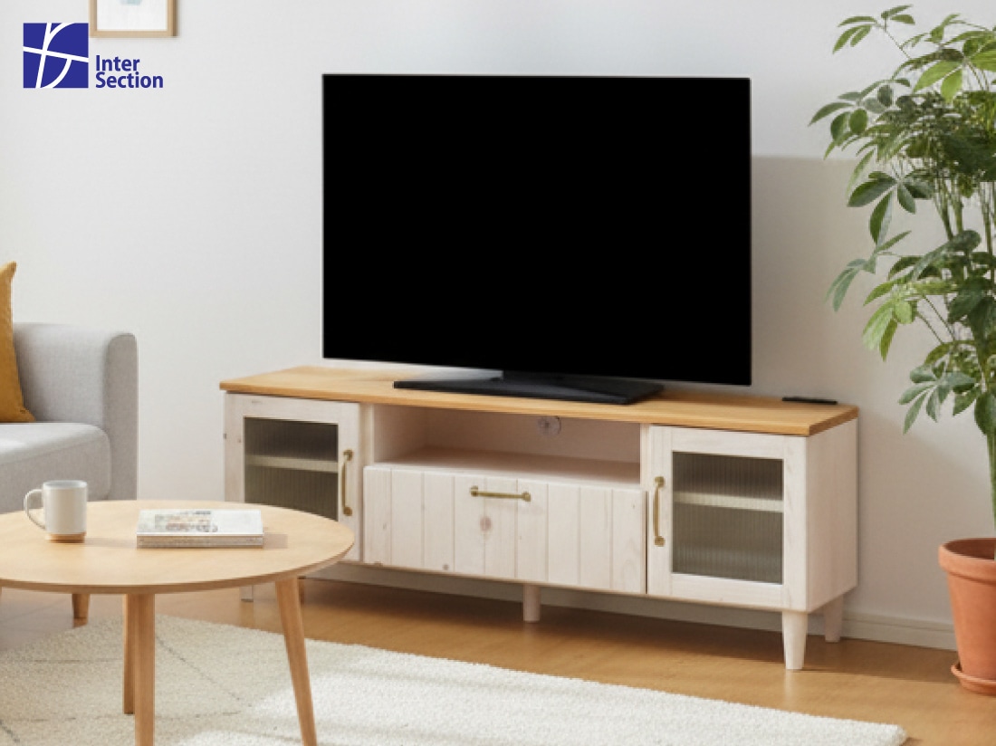 【極美品／大川家具】北欧テイスト/テレビボード/ナチュラル165cm 極美品／大川家具】北欧テイスト/テレビボード/ナチュラル165cm