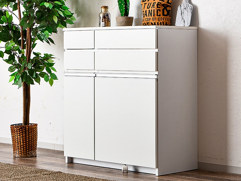 キッチンカウンター ゴミ箱 ダストボックス キッチン カウンター 4D ホワイト キッチンカウンター ゴミ箱 ダストボックス キッチン カウンター 4D