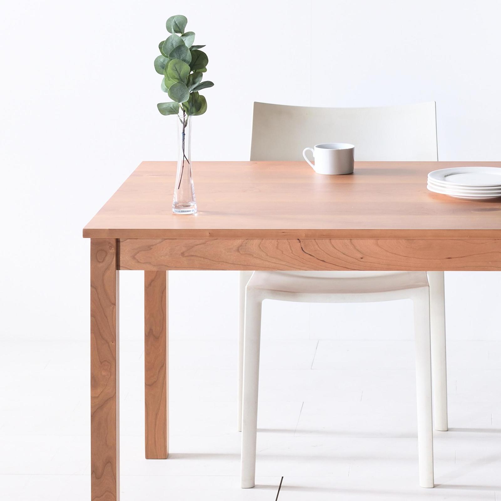 【無垢材・チェリー】カフェテーブル アンティーク ダイニングテーブル 大川家具 地元生産品】 NO1ダイニングテーブル 120 チェリー | 店舗