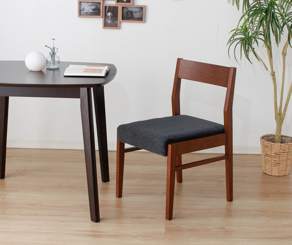 座面が選べる国産無垢材使用ダイニングチェア 【フレームカラー