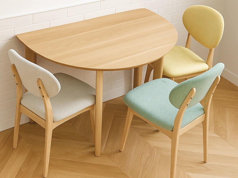                     Ⱦ�� �����˥󥰥ơ��֥�  ñ�� 3��~4���� ��120cm  ���� Ema���ڴݥơ��֥�ۡڱ߷��ۡ����դ��ۡڤ�����쥫�ե�����