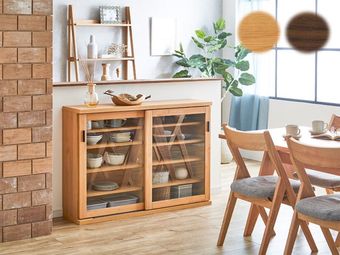 送料無料】シェルフ 引き戸シェルフ 本棚 飾り棚 幅90 幅120 幅150