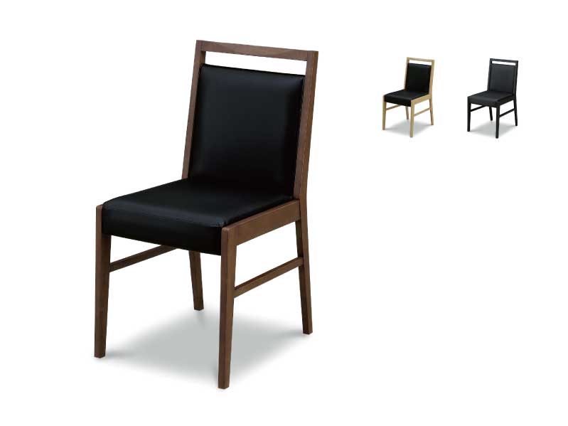 送料無料】1脚入り 完成品 ダイニングチェア シンプル 無垢 ブラウン