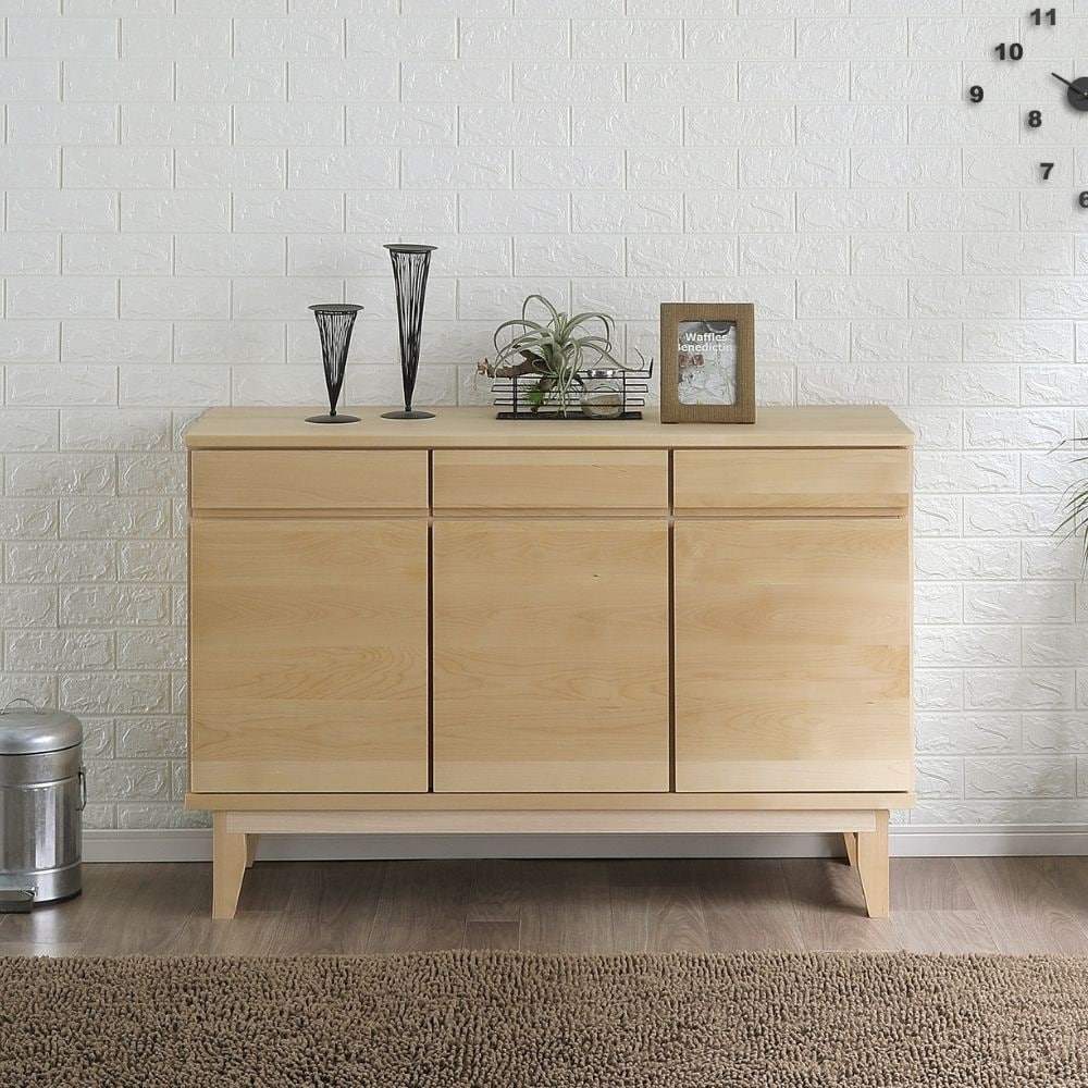 lahm- ラーム 120サイドボード｜完成品 国産家具 バーチ無垢材 開梱 