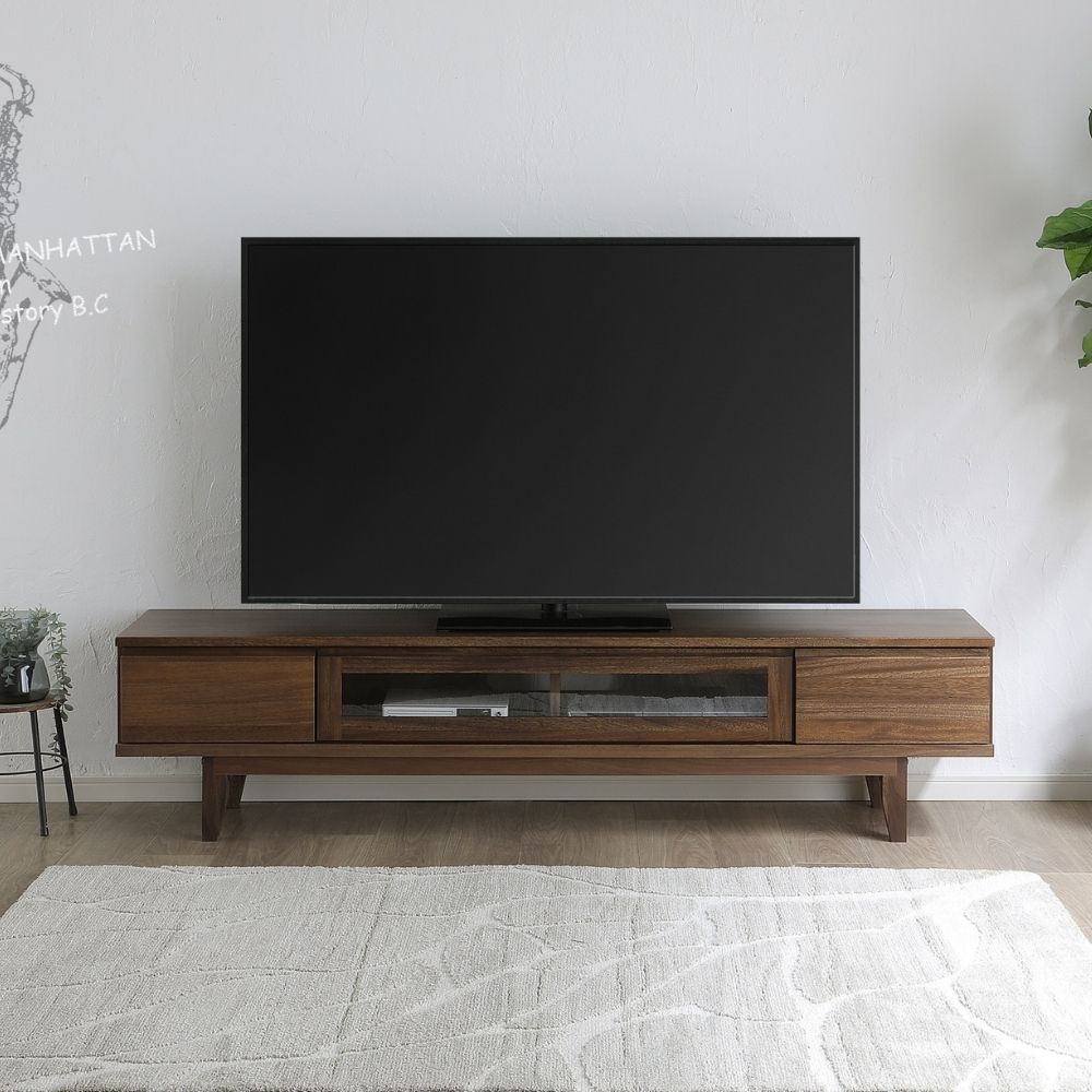 owl オウル 180TVボード｜完成品 国産家具 モンキーポッド無垢材 開梱