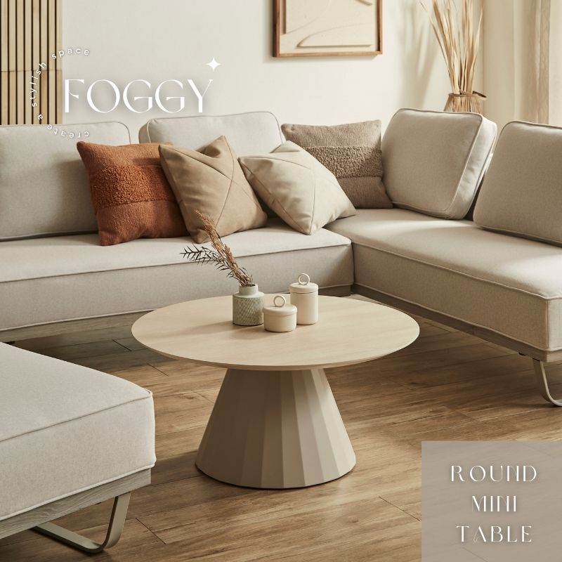FOGGY】80㎝ラウンドミニテーブル【2色対応】 | 店舗,株式会社河口家具