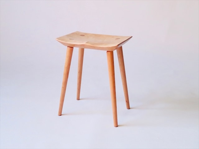 木製スツール スツール チェリー材 | 店舗,家具工房 楪（ゆずりは） | 大川家具通販