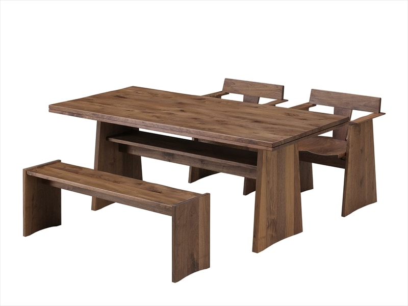 国産デザイナーズ家具 オンダ ダイニングテーブル154/182【丸庄