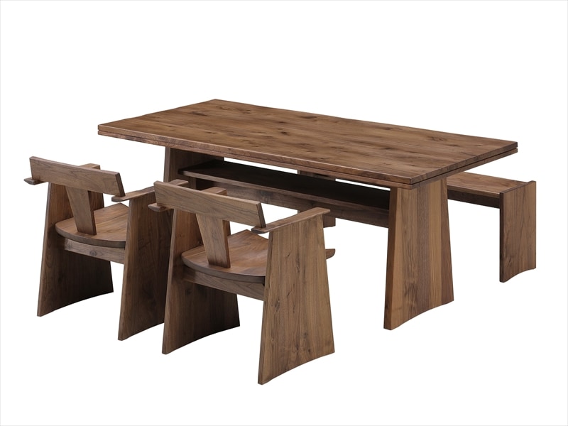 国産デザイナーズ家具 オンダ ダイニングテーブル154/182【丸庄