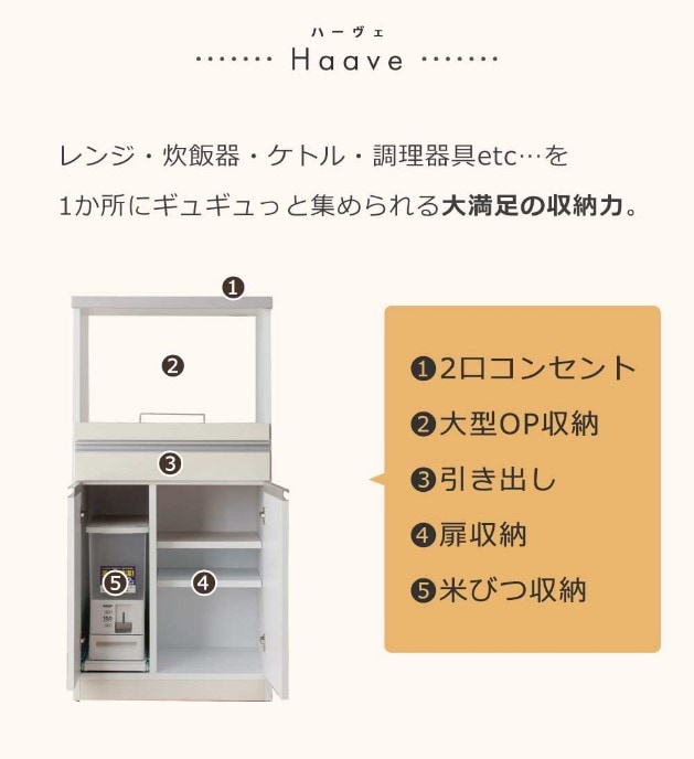 食器棚 60レンジ台 | 店舗,エイゼントレィディング株式会社 | 大川家具