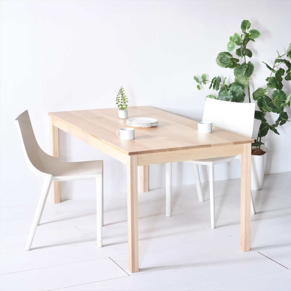 大川家具 地元生産品】 NO1ダイニングテーブル 120 メープル